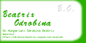 beatrix odrobina business card